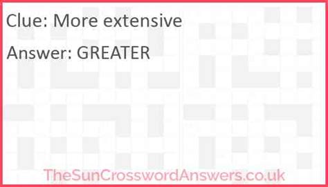 extensive crossword|extensive collection crossword.